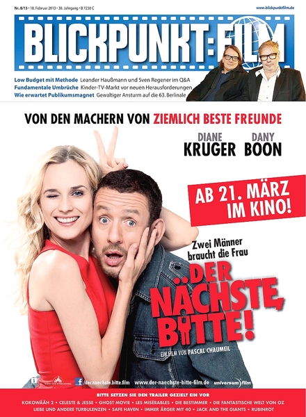 BLICKPUNKT: FILM magazine side cover Issue 08 18 February 2013