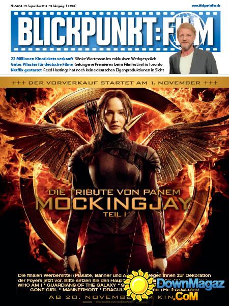 BLICKPUNKT: FILM magazine side cover Issue 39 22 September 2014