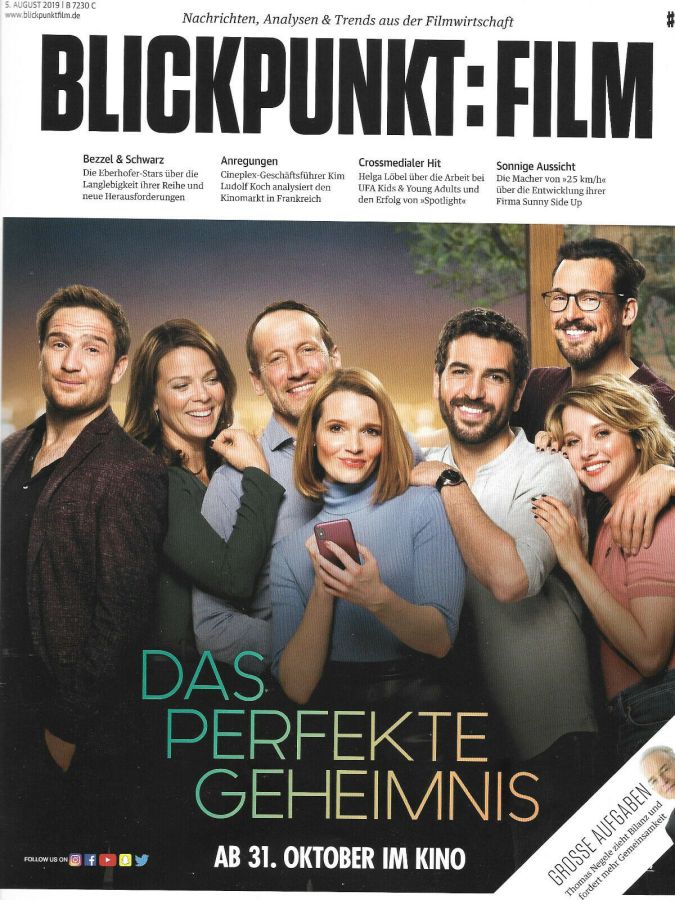 BLICKPUNKT: FILM magazine side cover 5 August 2019