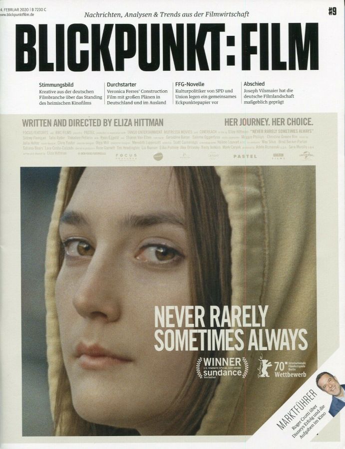 BLICKPUNKT: FILM magazine side cover Issue 9 24 February 2020