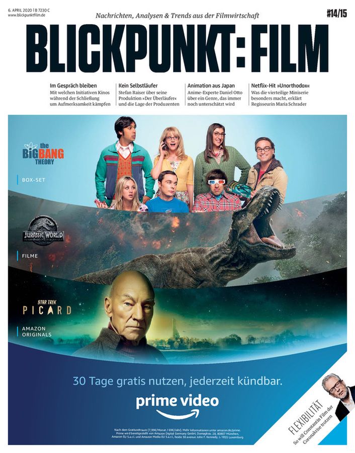 BLICKPUNKT: FILM magazine side cover Issue 14-15 6 April 2020