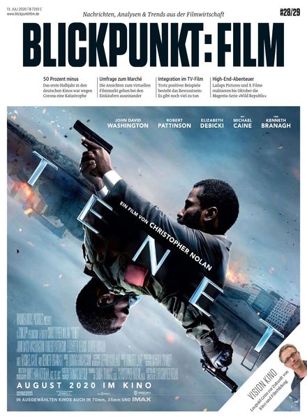 BLICKPUNKT: FILM magazine side cover Issue 28-29 13 July 2020
