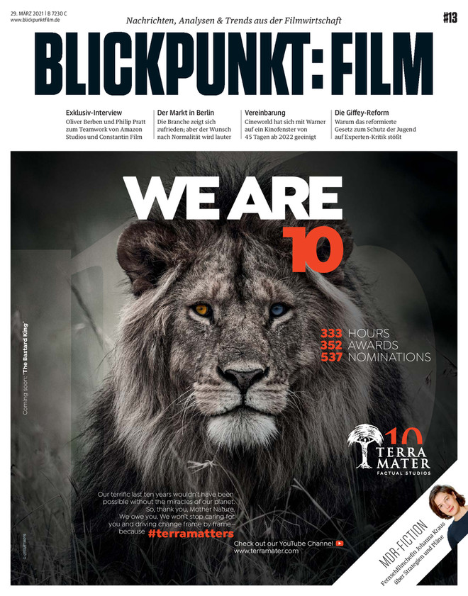 BLICKPUNKT: FILM magazine side cover Issue 13 29 March 2021