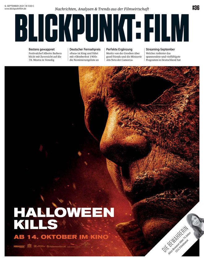 BLICKPUNKT: FILM magazine side cover Issue 36 6 September 2021