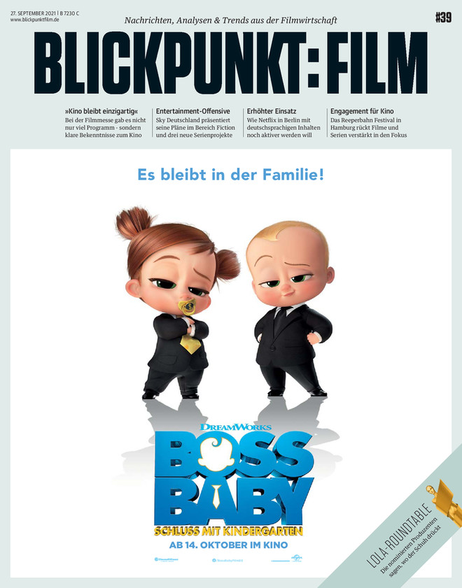 BLICKPUNKT: FILM magazine side cover Issue 39 27 September 2021