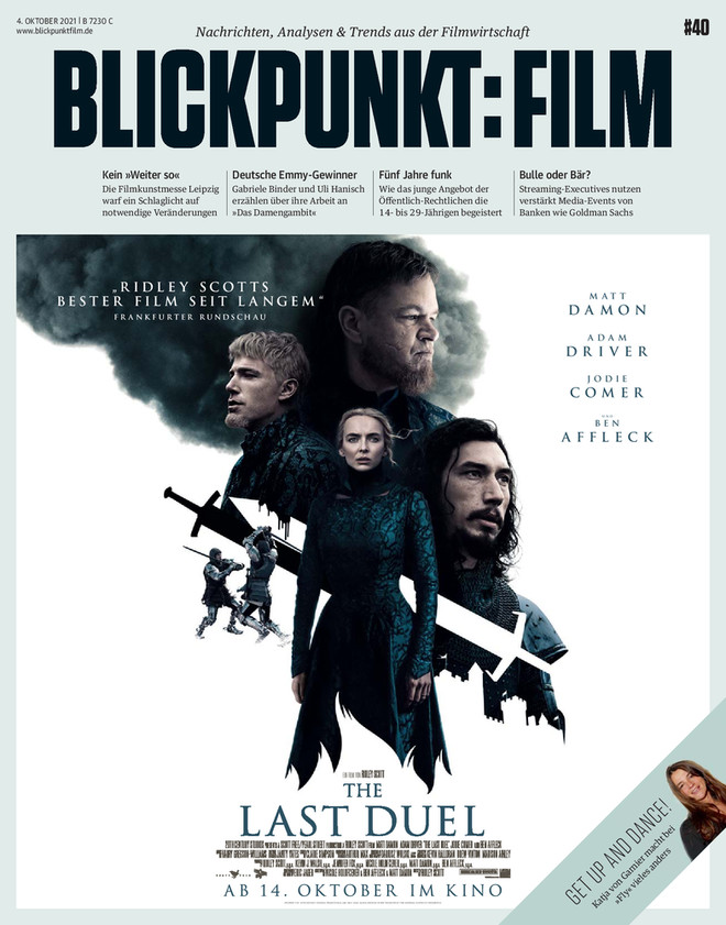BLICKPUNKT: FILM magazine side cover Issue 40 4 October 2021