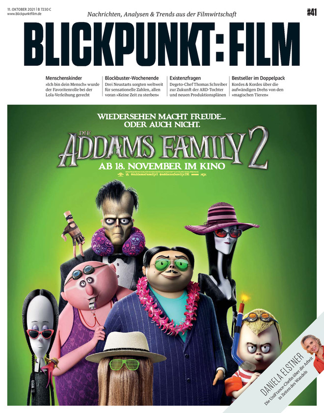 BLICKPUNKT: FILM magazine side cover Issue 41 11 October 2021