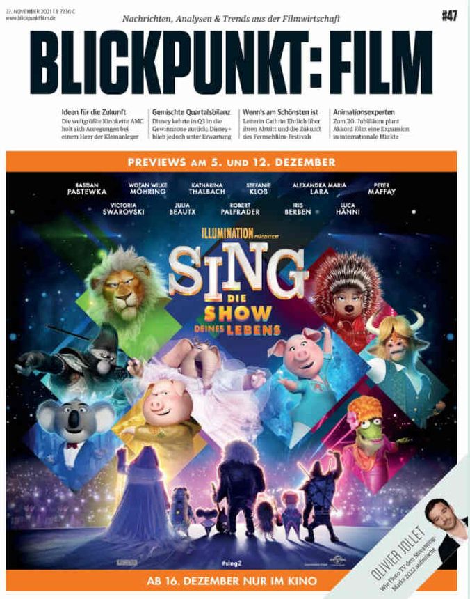 BLICKPUNKT: FILM magazine side cover Issue 47 2 December 2021