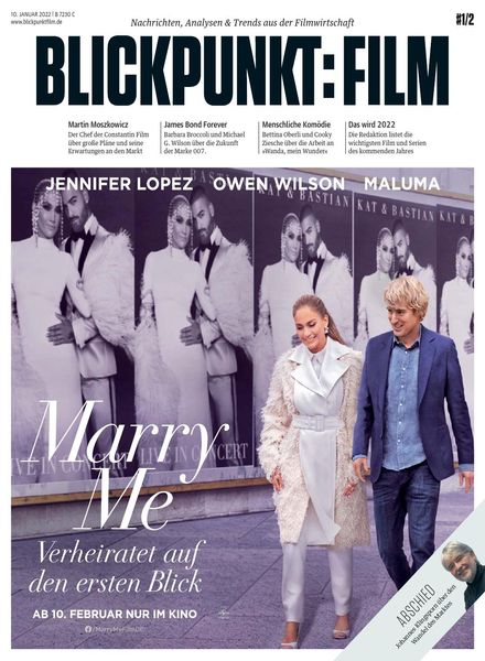 BLICKPUNKT: FILM magazine side cover Issue 1/2 10 January 2022