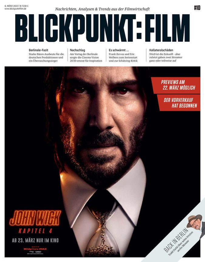 BLICKPUNKT: FILM magazine side cover Issue 10 2 March 2023