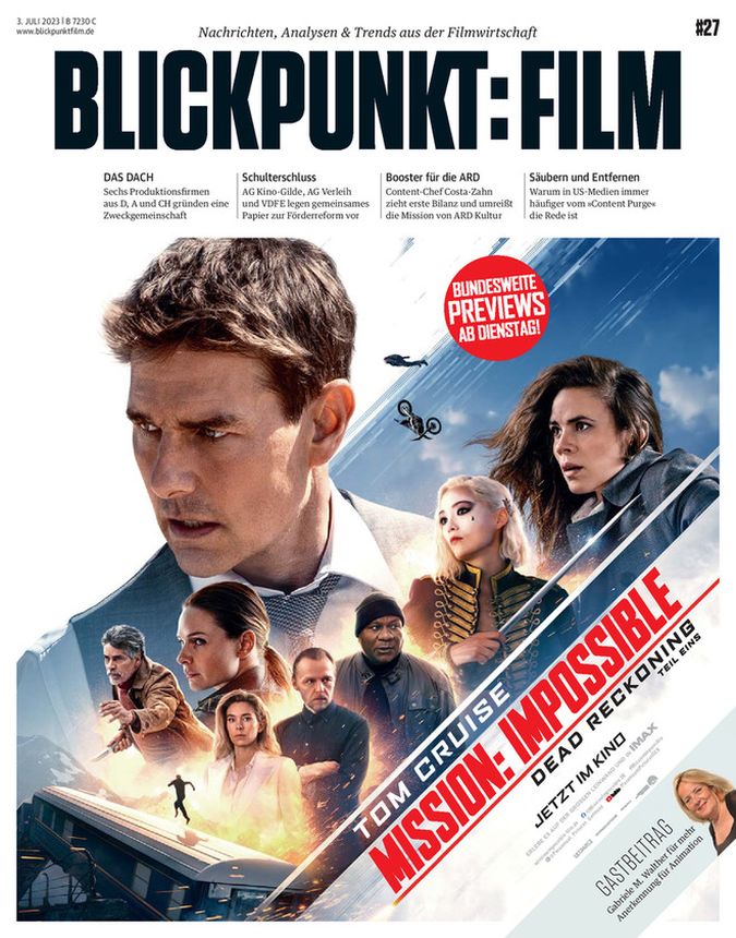 BLICKPUNKT: FILM magazine side cover Issue 27 29 June 2023