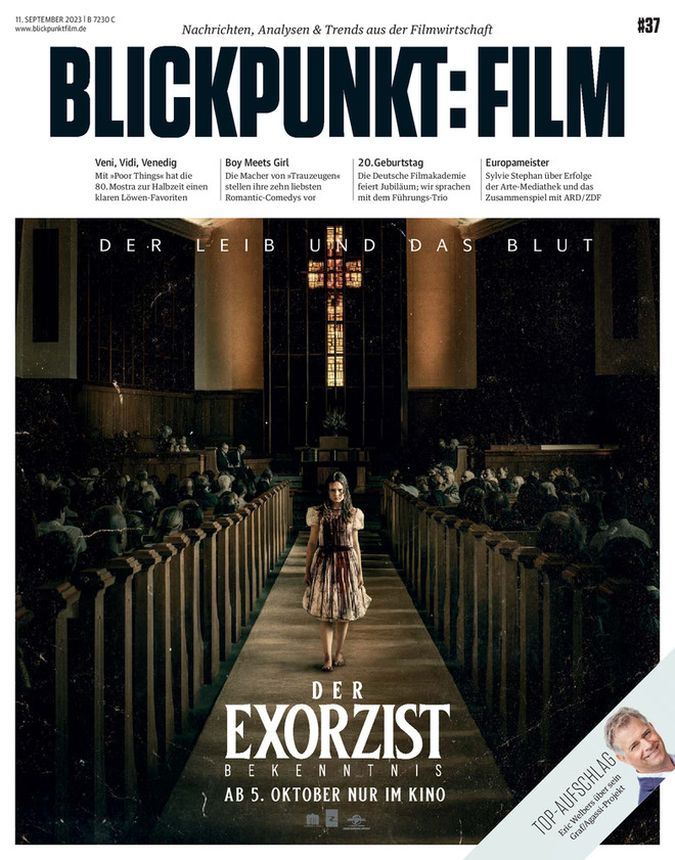 BLICKPUNKT: FILM magazine side cover Issue 37 7 September 2023