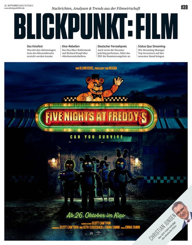 BLICKPUNKT: FILM magazine side cover Issue 39 21 September 2023