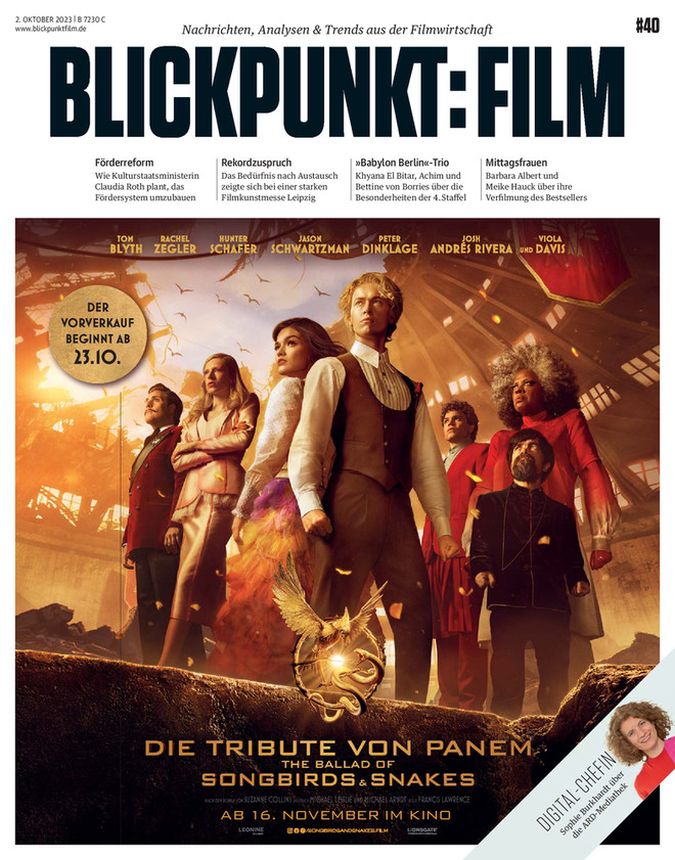 BLICKPUNKT: FILM magazine side cover Issue 40 28 September 2023