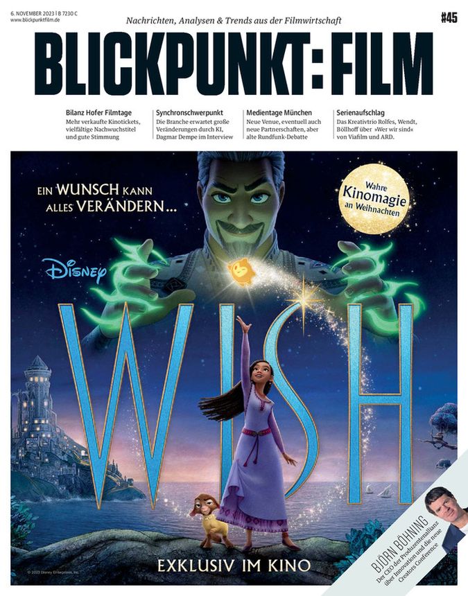 BLICKPUNKT: FILM magazine side cover Issue 45 3 November 2023