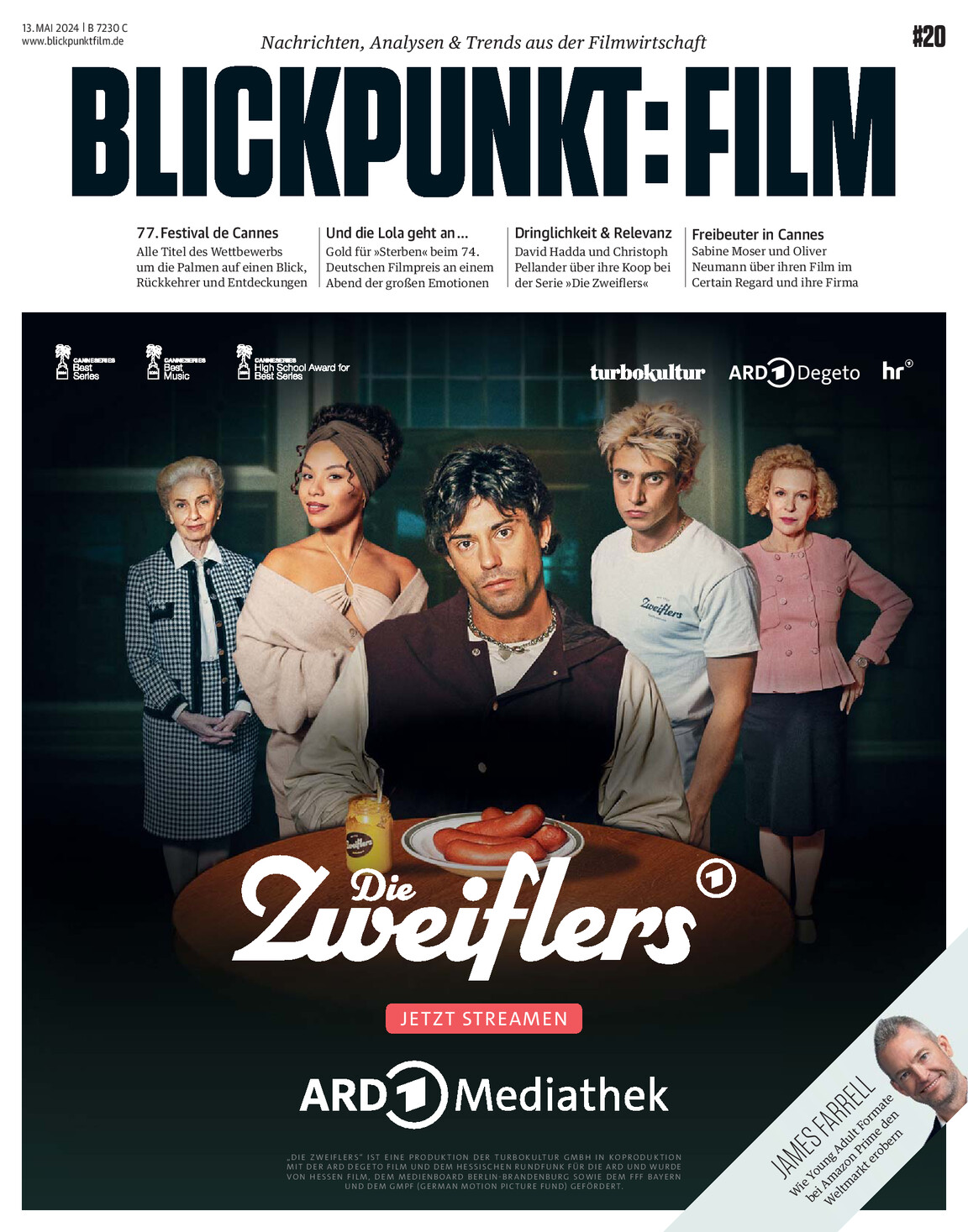 BLICKPUNKT: FILM magazine side cover Issue 20 13 May 2024