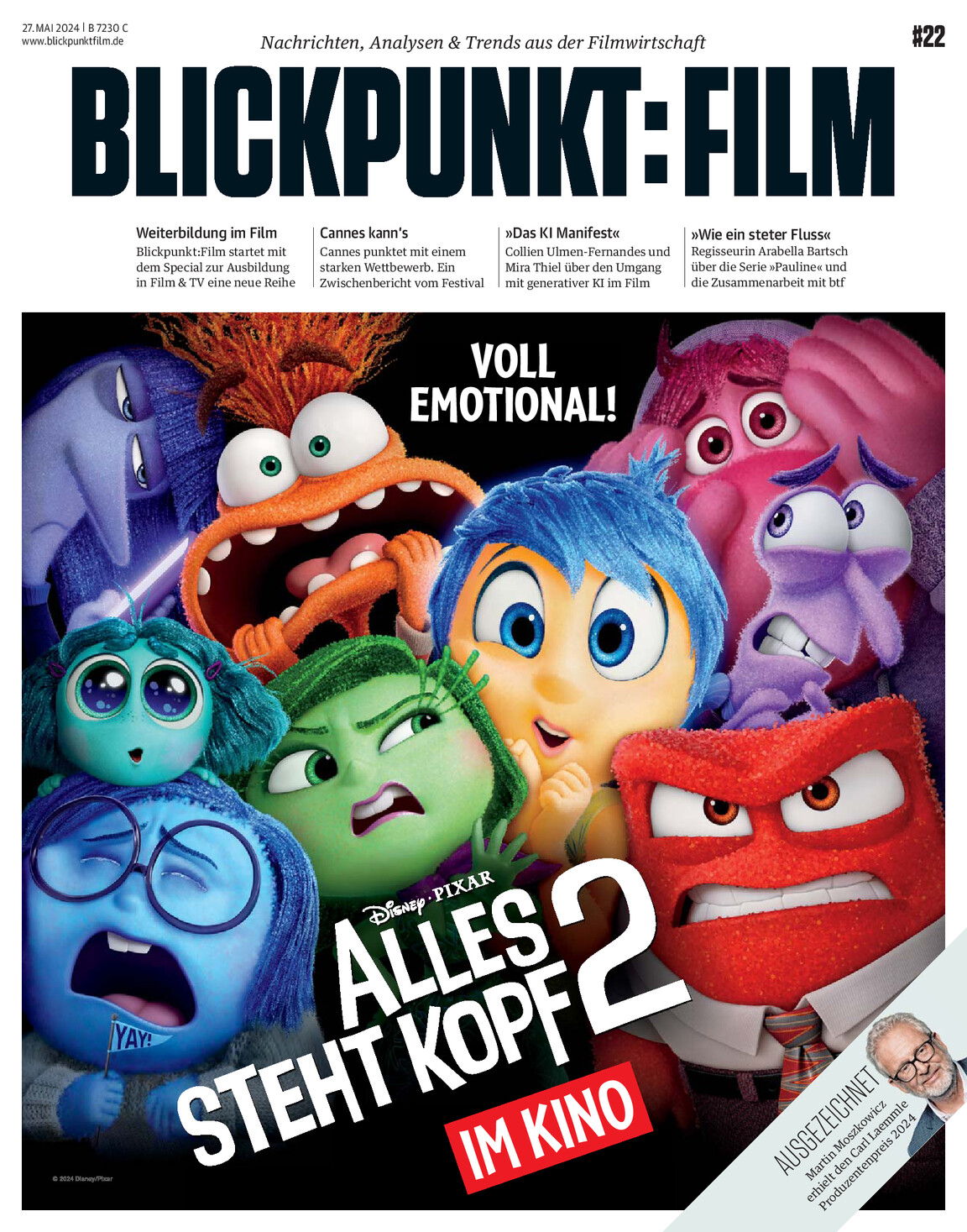 BLICKPUNKT: FILM magazine side cover Issue 22 27 May 2024