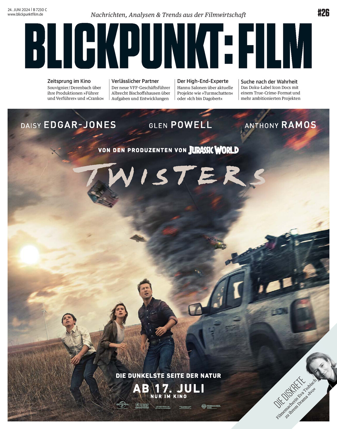 BLICKPUNKT: FILM magazine side cover Issue 26 24 June 2024