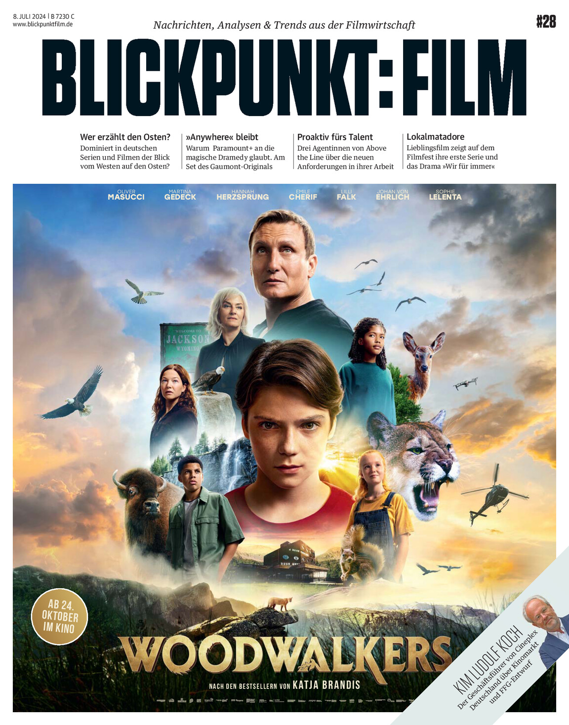 BLICKPUNKT: FILM magazine side cover Issue 28 8 July 2024