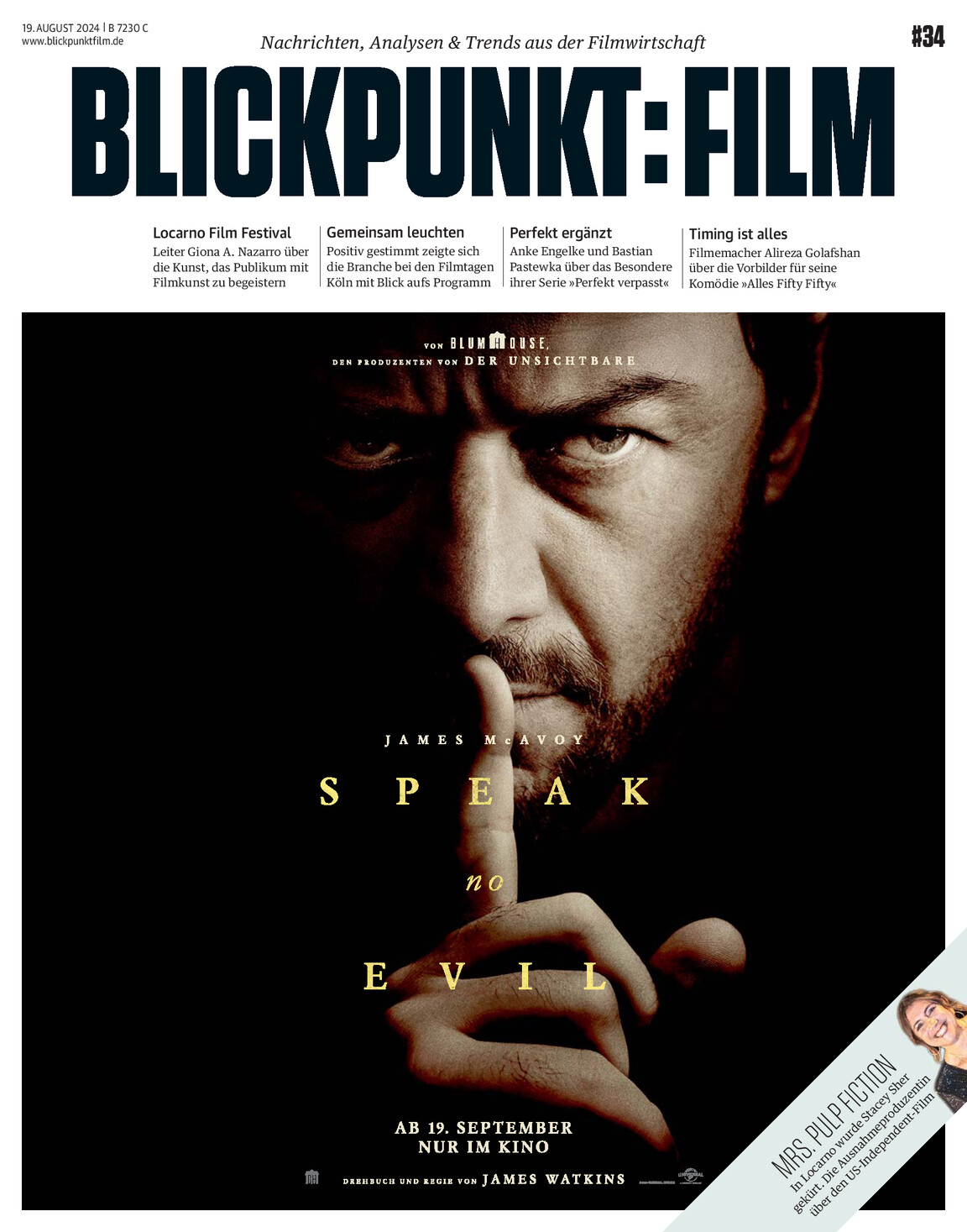 BLICKPUNKT: FILM magazine side cover Issue 34 19 August 2024
