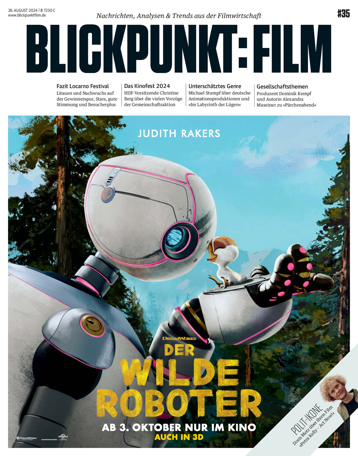 BLICKPUNKT: FILM magazine side cover Issue 35 26 August 2024