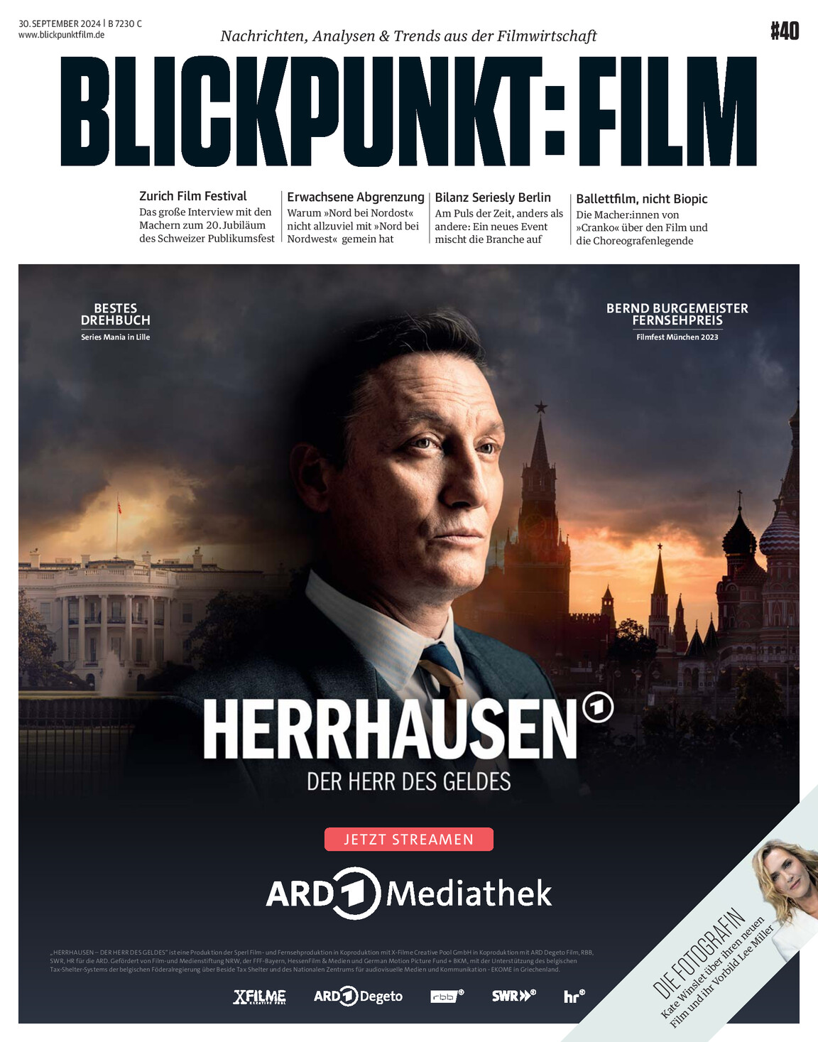 BLICKPUNKT: FILM magazine side cover Issue 40 30 September 2024