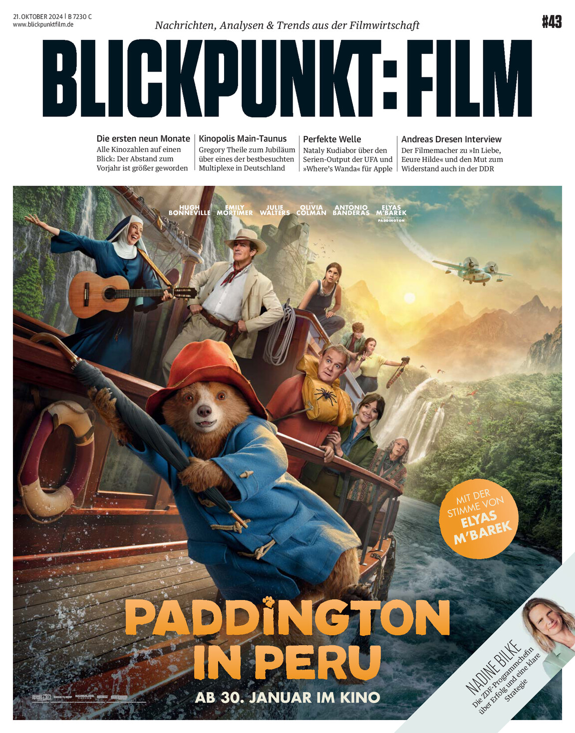 BLICKPUNKT: FILM magazine side cover Issue 43 21 October 2024