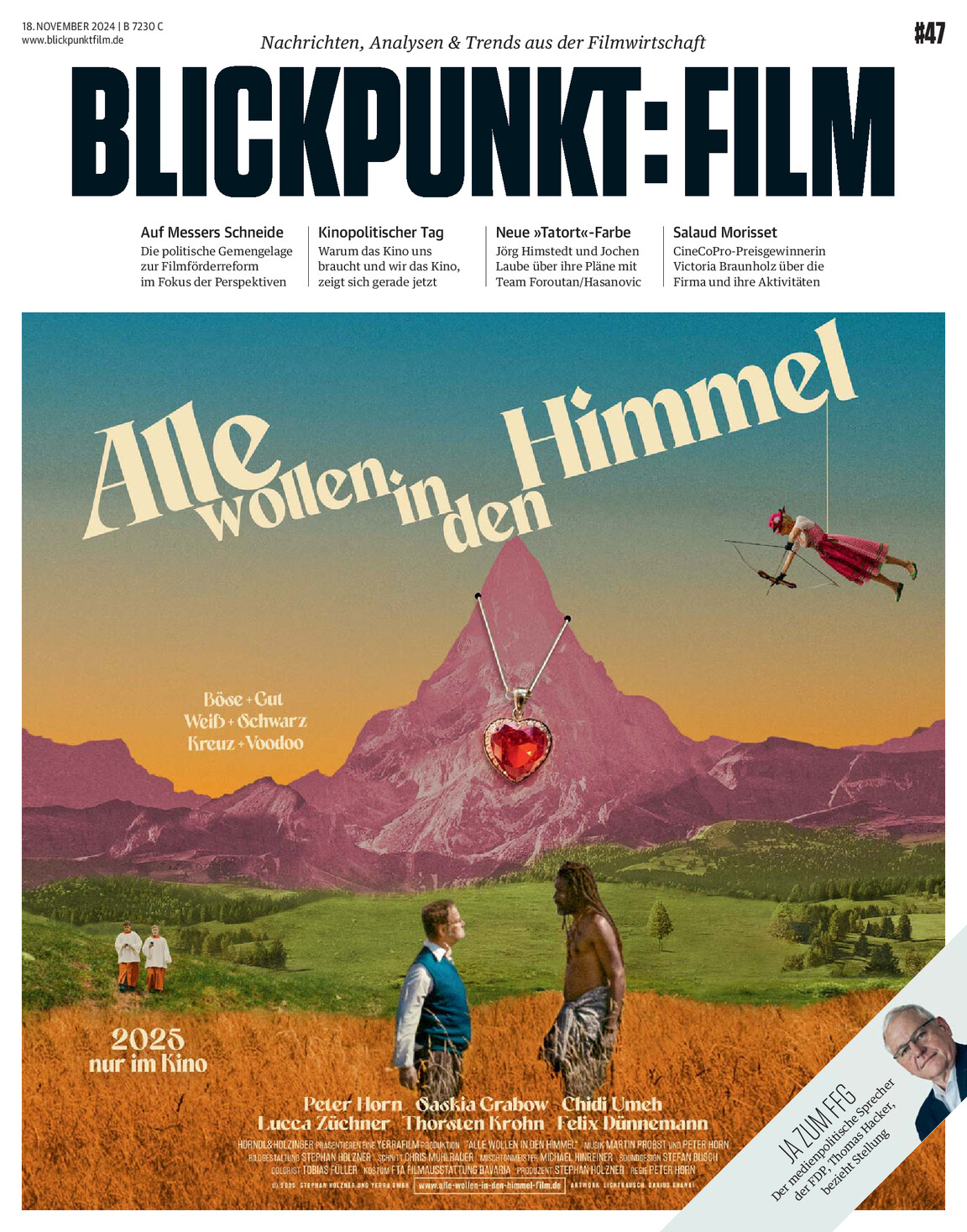 BLICKPUNKT: FILM magazine side cover Issue 47 18 November 2024