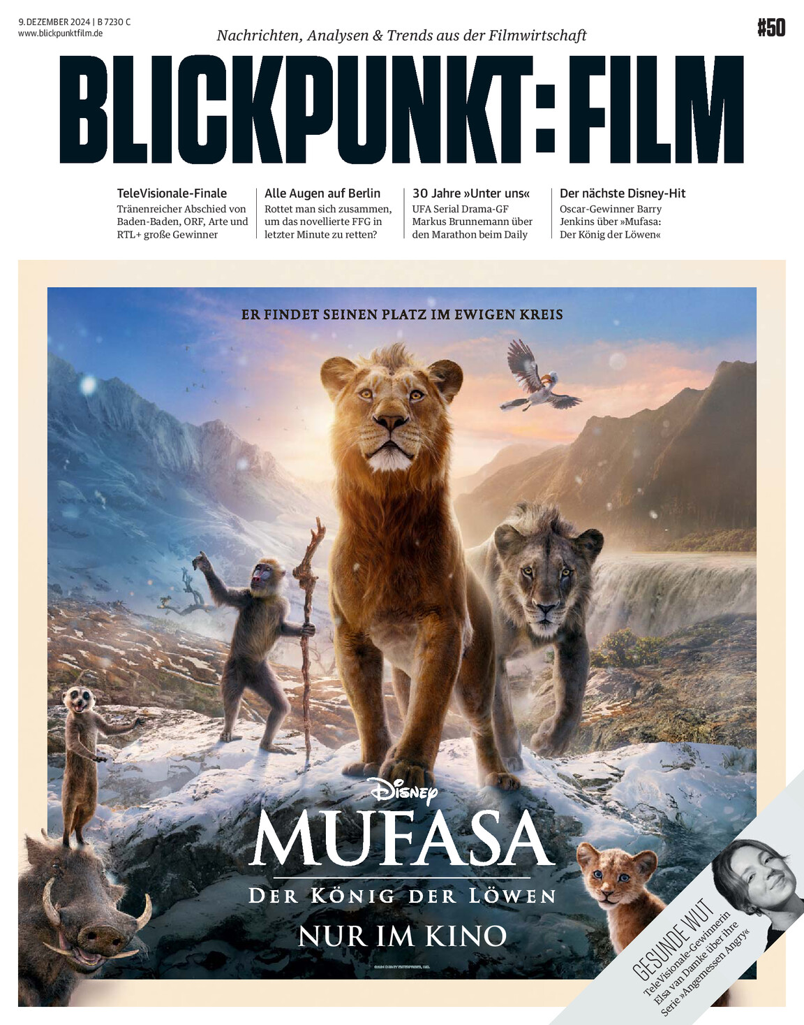 BLICKPUNKT: FILM magazine side cover Issue 50 9 December 2024