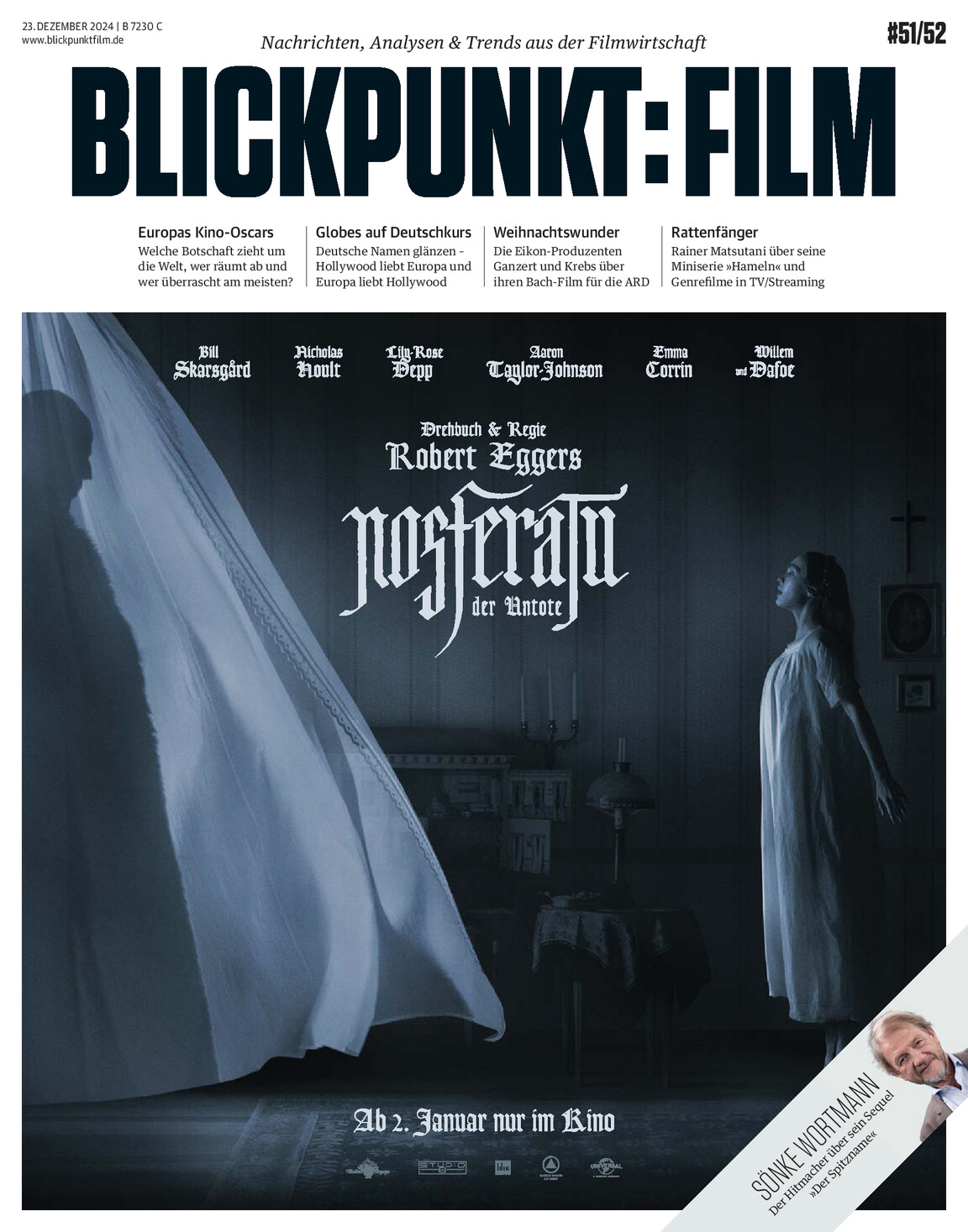 BLICKPUNKT: FILM magazine side cover Issue 51-2 23 December 2024