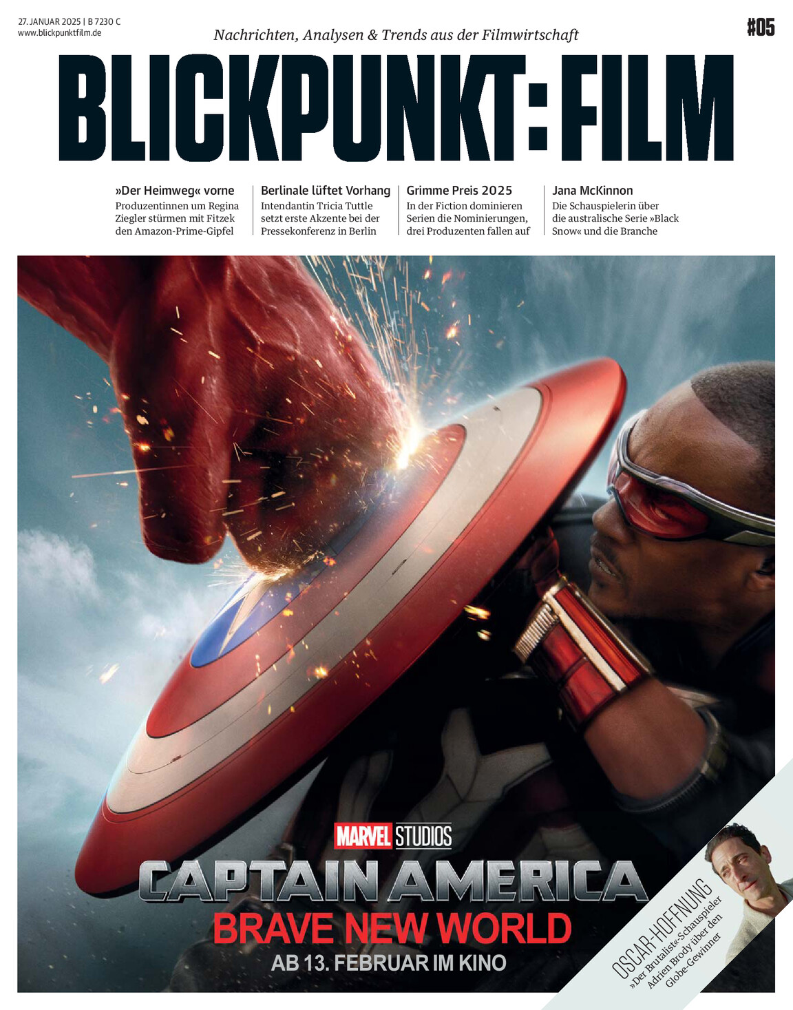 BLICKPUNKT: FILM magazine side cover Issue 5 27 January 2025
