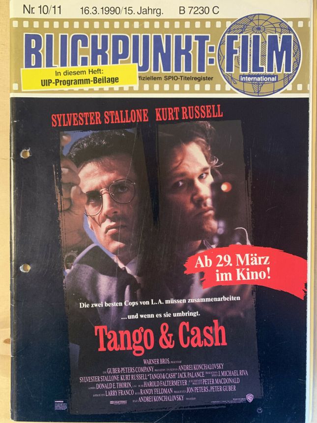 BLICKPUNKT: FILM magazine side cover Issue 10-11   1990