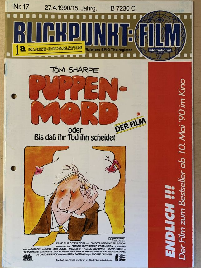 BLICKPUNKT: FILM magazine side cover Issue 17   1990