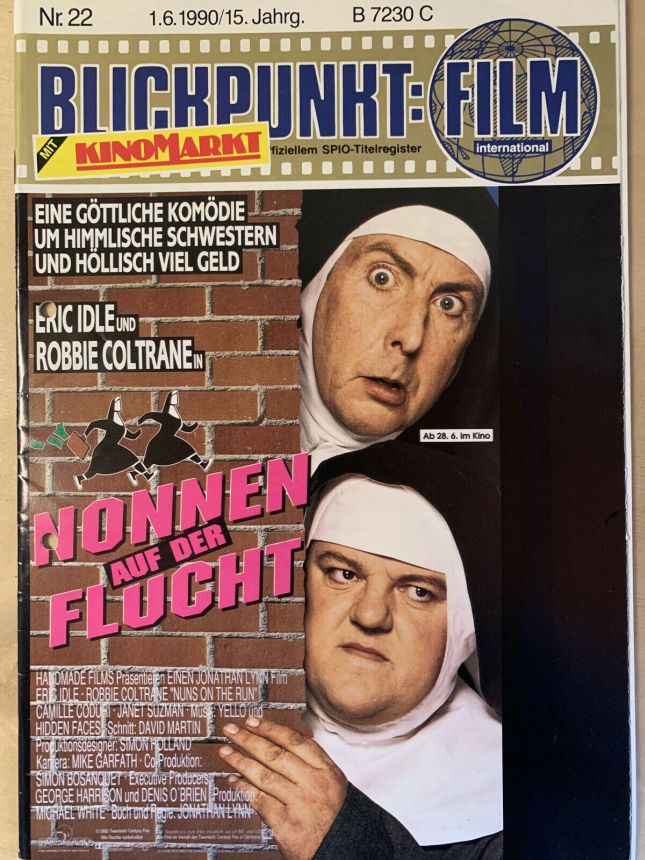BLICKPUNKT: FILM magazine side cover Issue 22   1990
