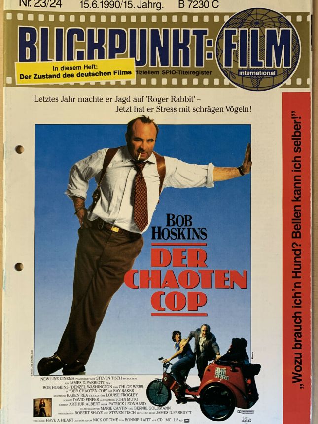 BLICKPUNKT: FILM magazine side cover Issue 23-24   1990