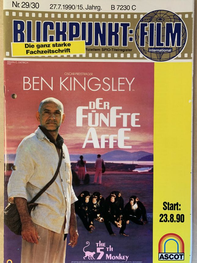 BLICKPUNKT: FILM magazine side cover Issue 29-30   1990