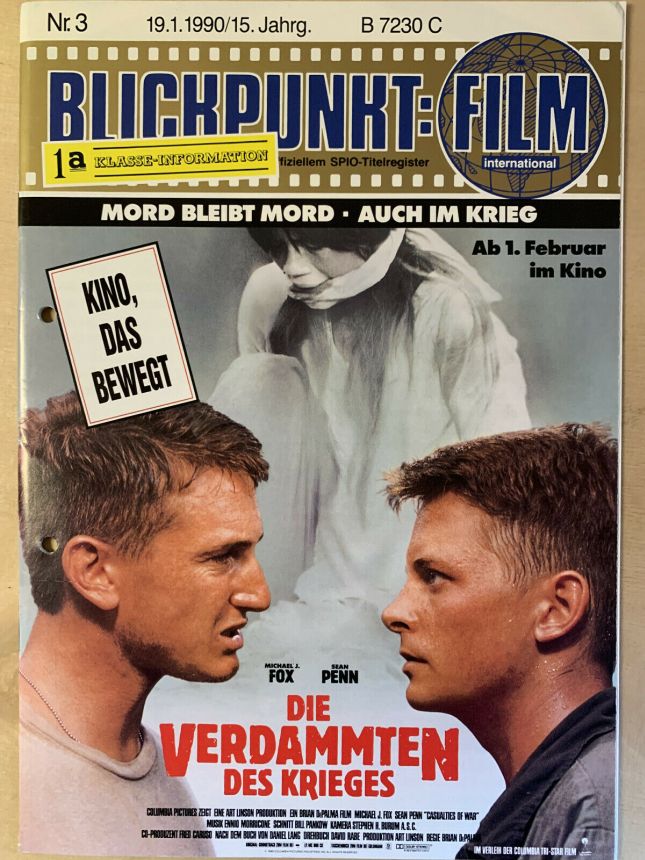 BLICKPUNKT: FILM magazine side cover Issue 3   1990