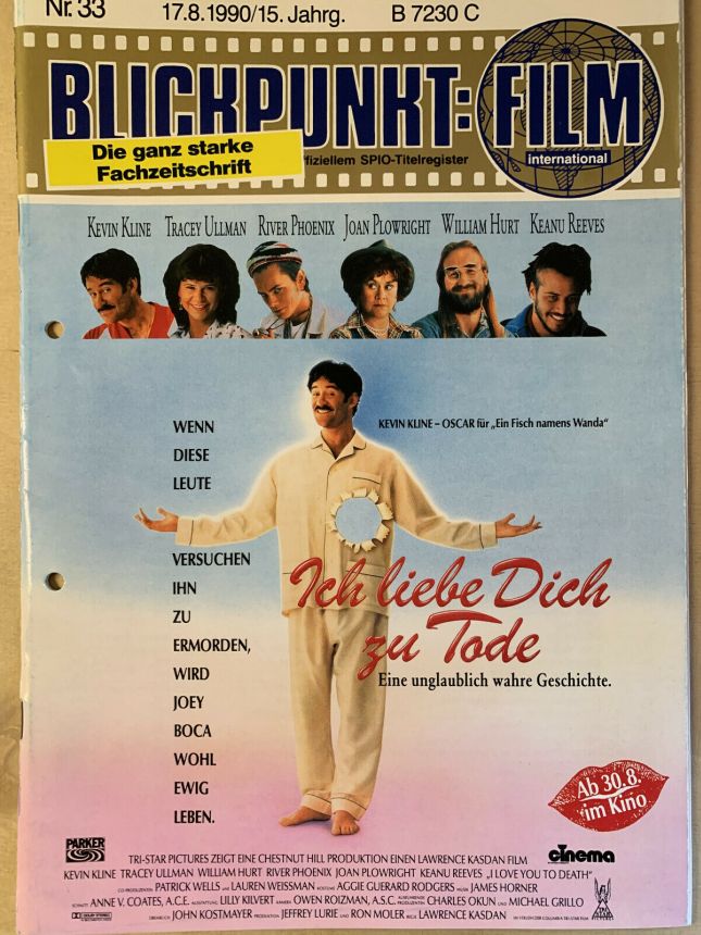 BLICKPUNKT: FILM magazine side cover Issue 33   1990
