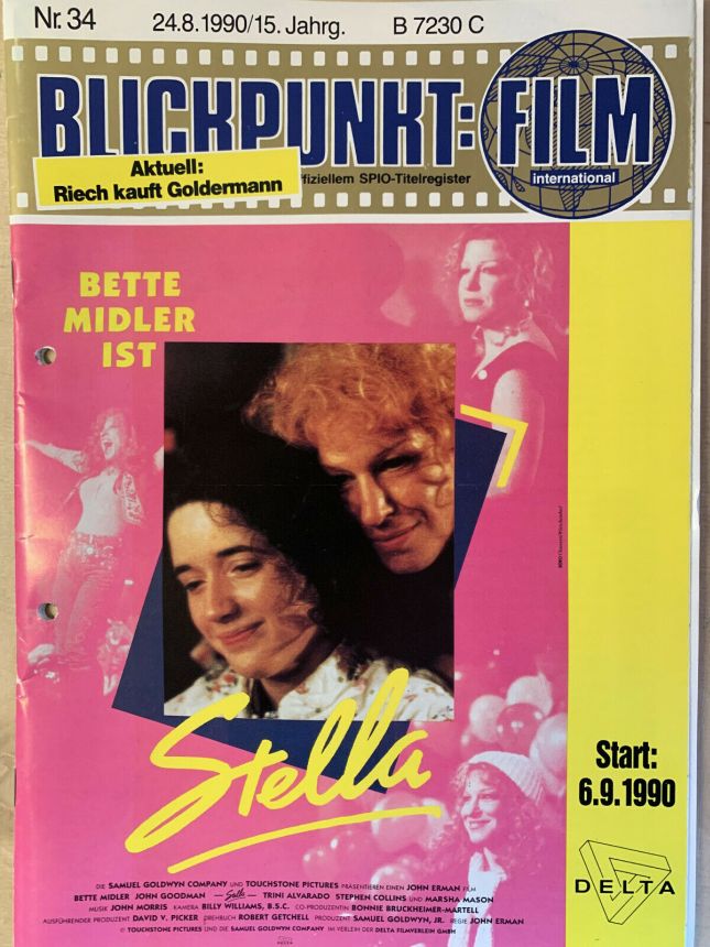 BLICKPUNKT: FILM magazine side cover Issue 34   1990