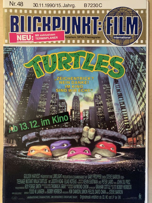 BLICKPUNKT: FILM magazine side cover Issue 48   1990