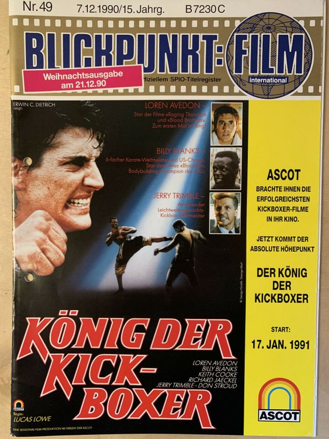 BLICKPUNKT: FILM magazine side cover Issue 49   1990