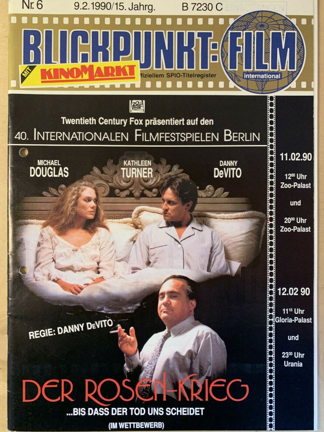 BLICKPUNKT: FILM magazine side cover Issue 6   1990