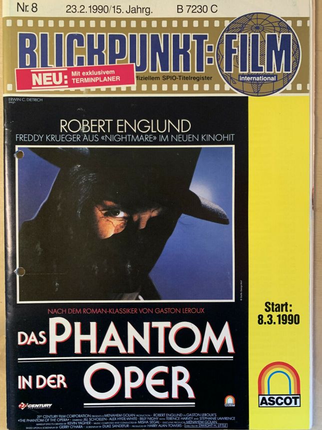BLICKPUNKT: FILM magazine side cover Issue 8   1990