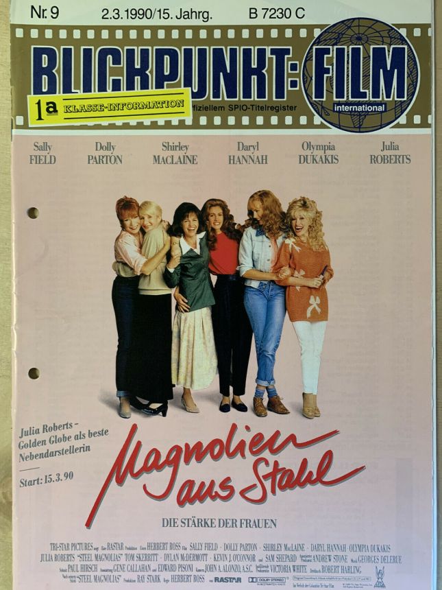 BLICKPUNKT: FILM magazine side cover Issue 9   1990