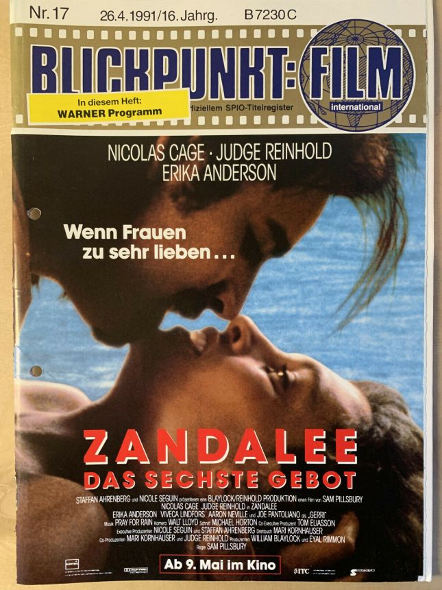 BLICKPUNKT: FILM magazine side cover Issue 17   1991