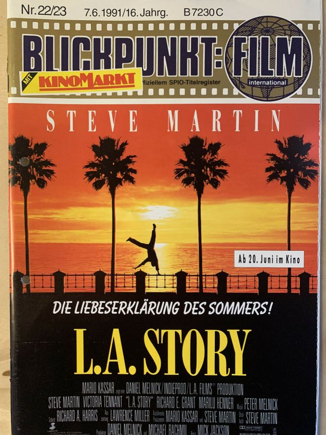 BLICKPUNKT: FILM magazine side cover Issue 22-3   1991