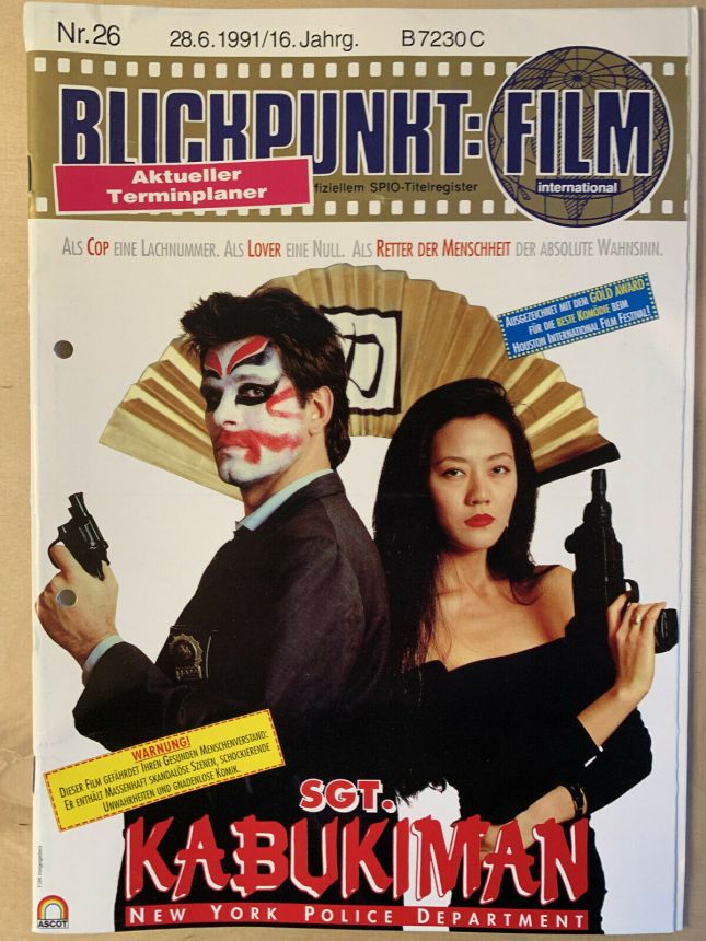 BLICKPUNKT: FILM magazine side cover Issue 26   1991