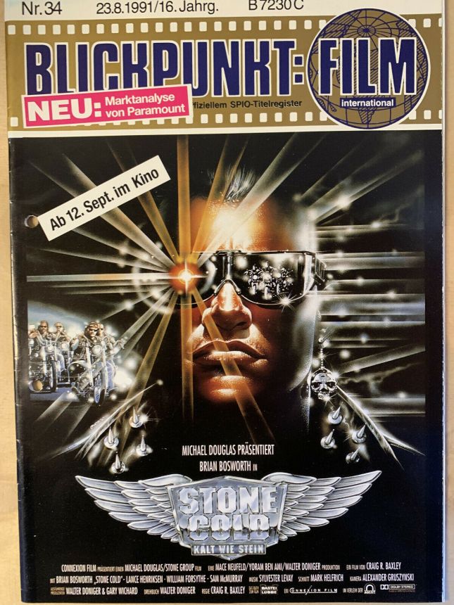 BLICKPUNKT: FILM magazine side cover Issue 34   1991