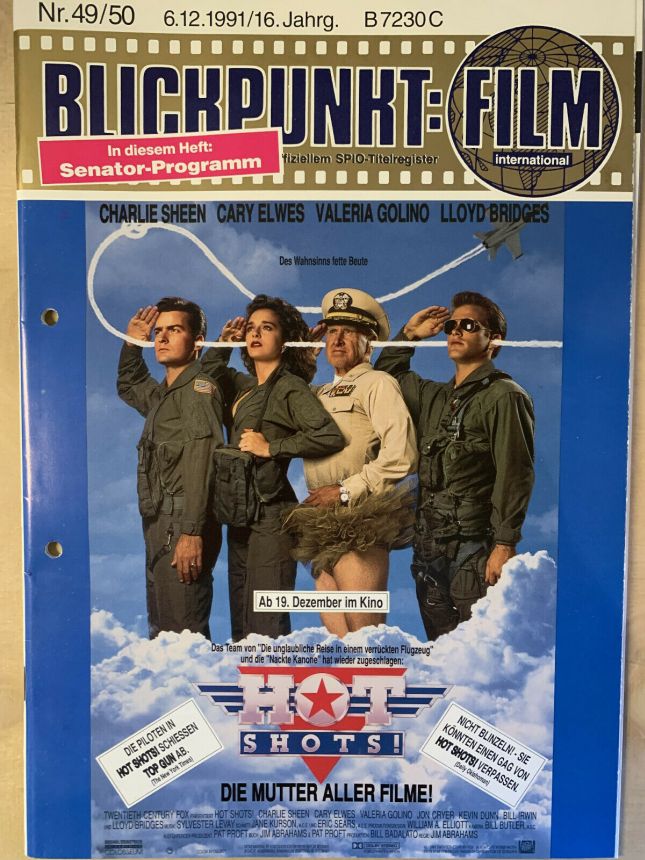 BLICKPUNKT: FILM magazine side cover Issue 49-50   1991
