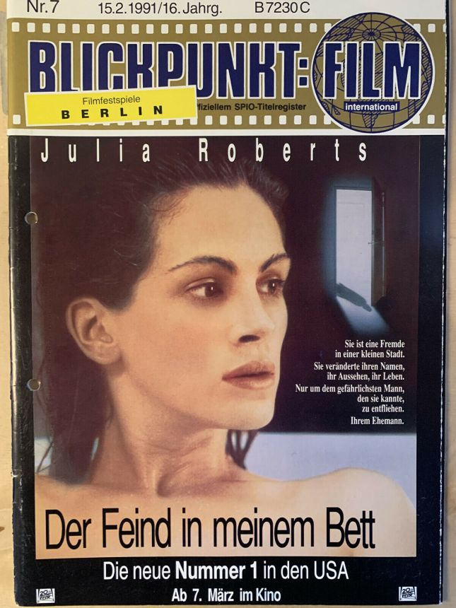BLICKPUNKT: FILM magazine side cover Issue 7   1991